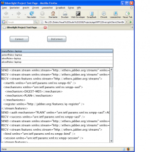agsXMPP Silverlight example agsXMPP Silverlight example