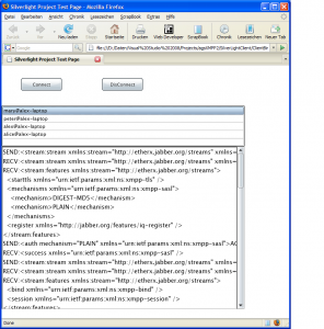 agsXMPP Silverlight example